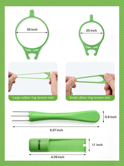 Pickle Fork, YUNHOME Pickle Grabber, Unique Kitchen Gadgets, Olive Fork Pickle Picker Pickle Gift Cool Gadgets Pickle Gifts Pickle Forks Tool for The Jar Pickle Holder, Green&White, YPF02