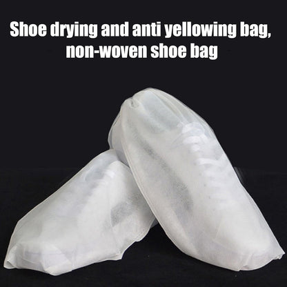Shoe Dust Bags – Lightweight Storage Pouches, Reusable Shoe Holders | Foldable Dust Resistant Wraps, Non Woven Packing Sacks, For Protecting Footwear During Trips or Closet Organization