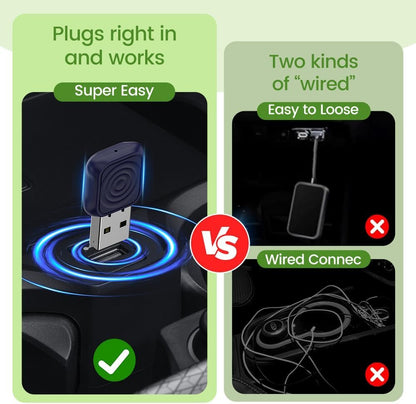 Wireless CarPlay Adapter CarlinKit Mini Ultra – 2 in 1 for Android Auto, Plug & Play Wired to Wireless Converter, Fastest Connection for Factory OEM Car 2019+ Models