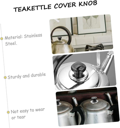 TOPPERFUN Heating Kettle Cover Knob Ergonomic Teakettle Lid Handle Practical and Comfortable Grip for Whistling Kettles Essential Kitchen Accessory