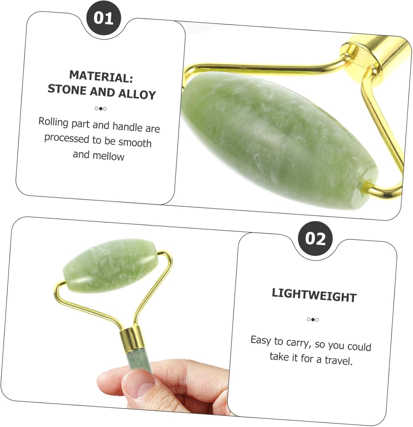 Healeved Aging Facial Roller Smooth Skin Care Massage Tool for Puffiness Relief Redness Reduction Migraine Alleviation for Relaxation and Gifting
