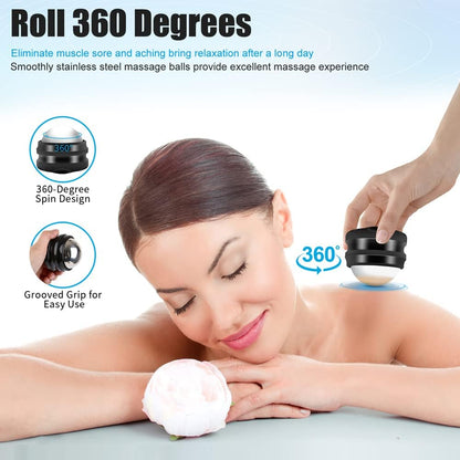 MoMoee Cold Massage Roller Ball,Manual Massage Ball Roller for Ice and Heat Therapy,Deep Tissue Massage Ball for Sore Muscles,Joint Pain,Muscle Recovery