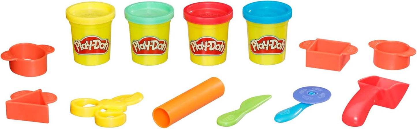 Play-Doh - Starter Set Inc 4 Tubs of Dough and 6 Accessories - Sensory and Educational Craft Toys for Kids, Boys, Girls - Ages 3+
