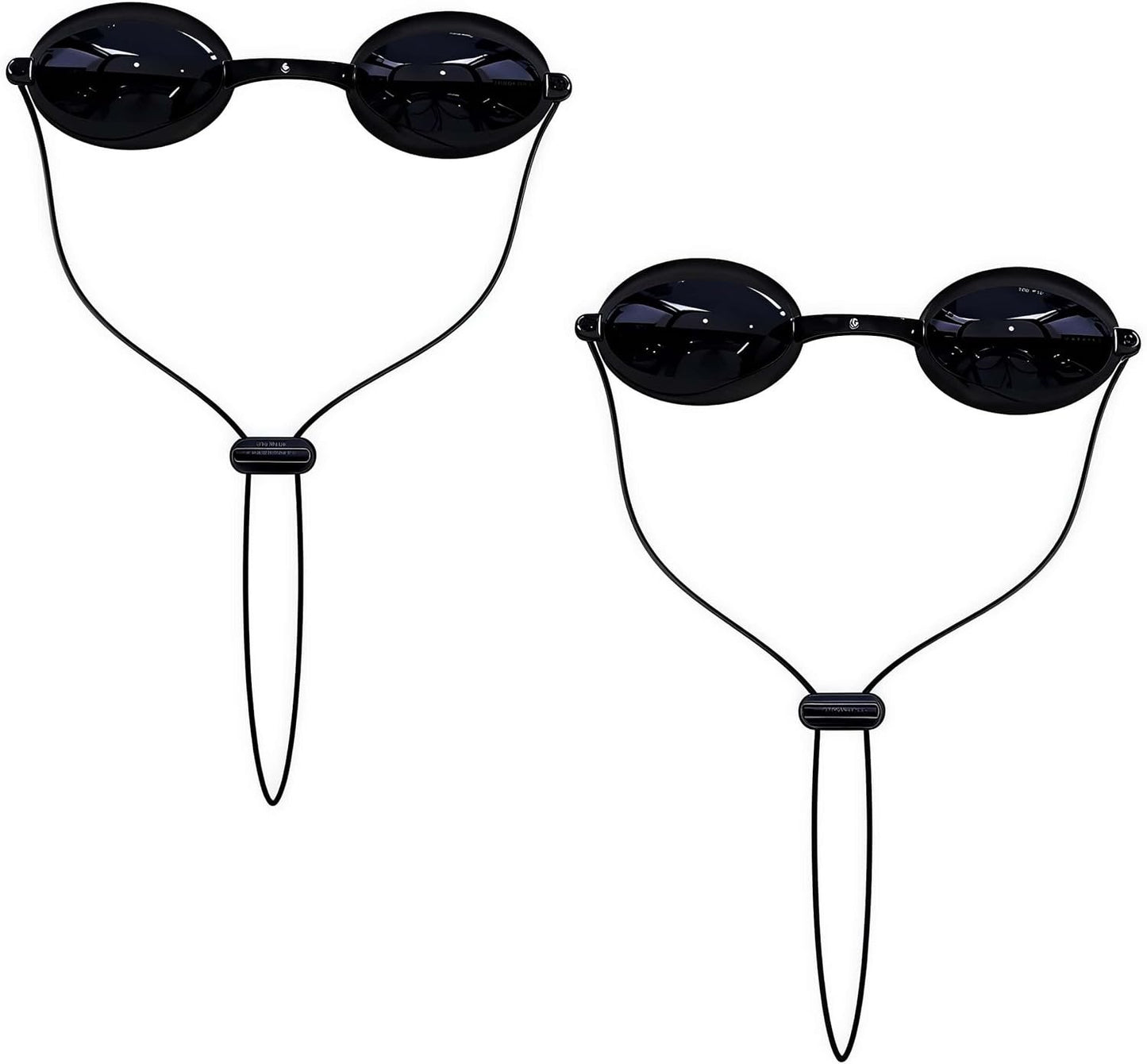 Protective Goggles for Red Light Therapy Pack of 2, Safety Glasses for Tanning Use, Eye Protection for Light Therapy without Blocking Light, Safe Transparent See-Through Material, Storage Box Included