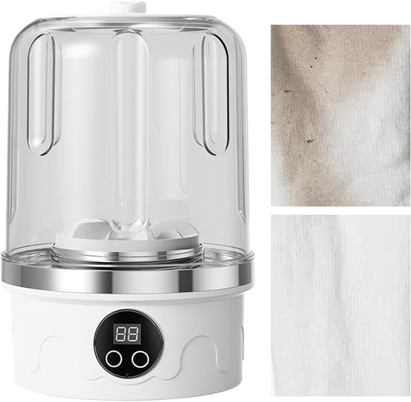 Travel Washer, Portable Panty Washing Machine with 3 Cleaning Modes, Compact Lightweight Underwear Washer for Apartment, Camping, RV, Dormitory, Laundry Convenience