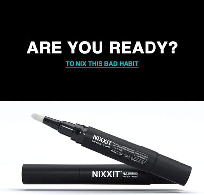 NIXXIT Nail Biting Treatment for Adults - Stop Nailing Biting Pen and Thumb Sucking for Adults & Children - Non Glossy Bitter Taste - Safe & Effective Solution - USA Made