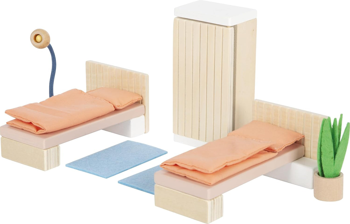 small foot Dollhouse Furniture Wooden Bedroom Dolls House Furniture Set for Kids 3 Years Old 12631