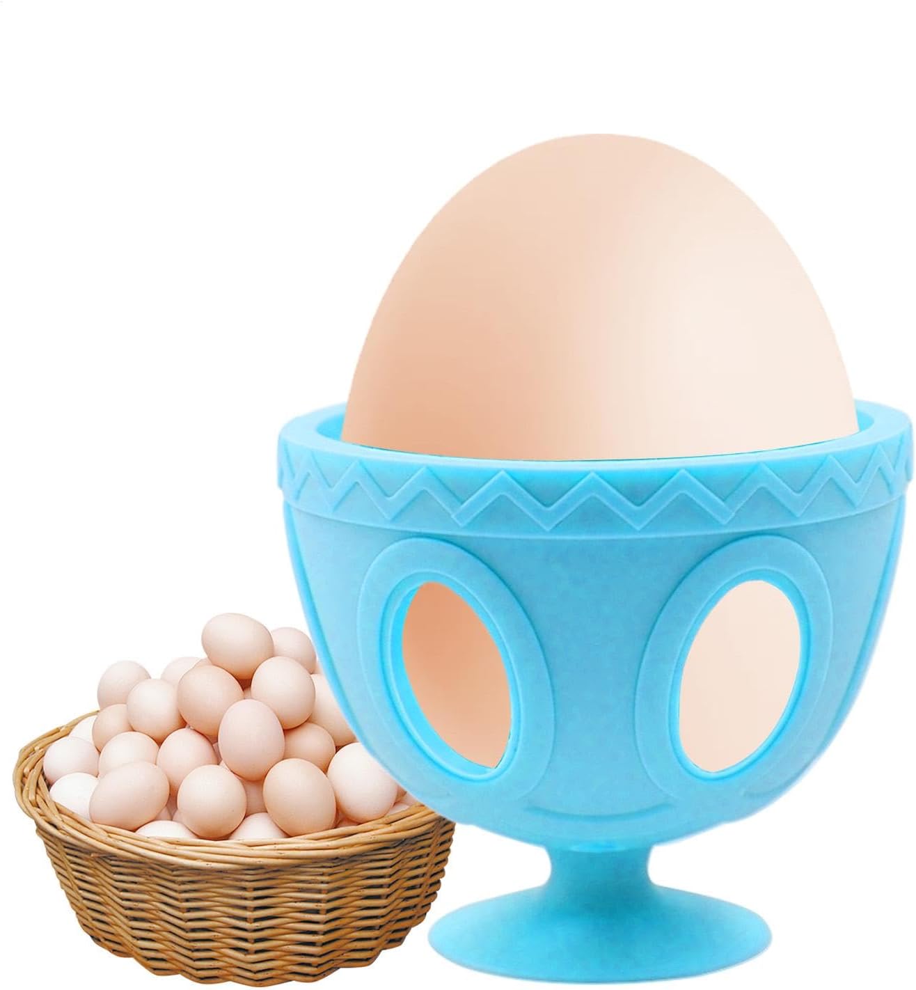 Silicone Egg Scrubber, Chicken Egg Cleaner, Reusable Brush, Soft Bristles for Gentle Scrubbing, Easy to Clean, Sturdy, Multi-Purpose for Eggs, Tomatoes, Potatoes, Kitchen Essential