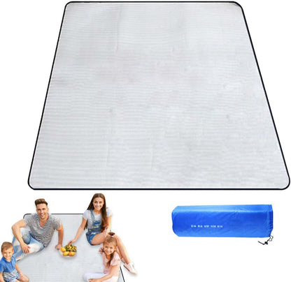 Foil Tent Mat, Portable Floor Mat, Waterproof Picnic Blanket, Aluminum Camping, Outdoor Hiking Gear, Climbing Carpet, Insulated Ground Sheet for Travel 78.74x78.74 inches