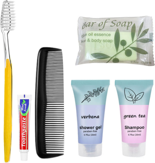 skourvut Homeless Hygiene Kit for Donations,Bulk Basic Toiletry Kits Care Package Supplies in Zip Pouch,Homeless Kits Travel Toiletry Bulk for Homeless Shelters Charity Men Women (pack of 20)