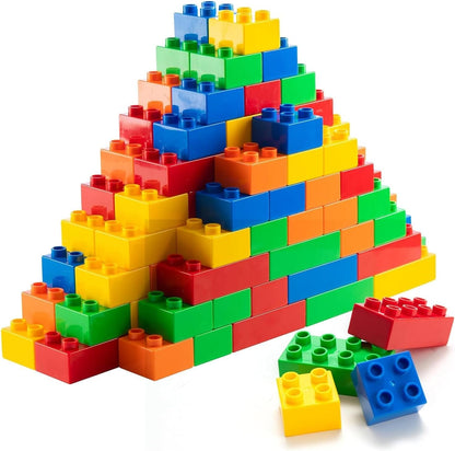 Prextex Building Blocks for Toddlers 1–3+ (300 Mega Blocks) - Large Bricks Building Set Compatible with Most Major Brands - Kids Toys Set for All Ages (Boys & Girls)