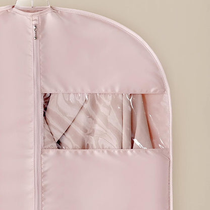 Garment Bag, Long Dress Storage Pack, Dustproof Protective Organizer, Space-Saving Solution For House Moving, Airplane Packing, Laundry, And Closet Storage