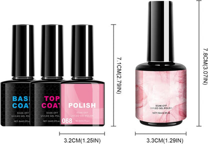 Gel Polish Set, 8-Color Quick Dry Formula, Long-Lasting Finish, Smooth Application, Non-Irritating Nail Care, Ideal For Daily Wear Parties Wedding Salon Holiday Looks