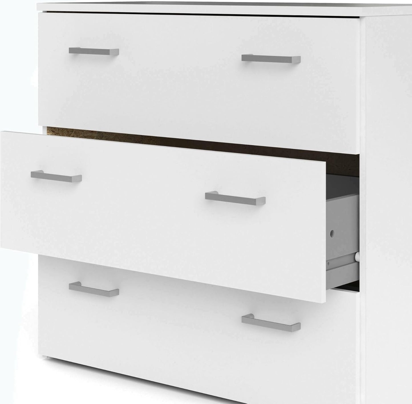 Dmora - Addie Chest of Drawers, Multi-Purpose Settimino, Bedroom Dresser, Cabinet with Drawers, 74 x 36 x H 70 cm, White