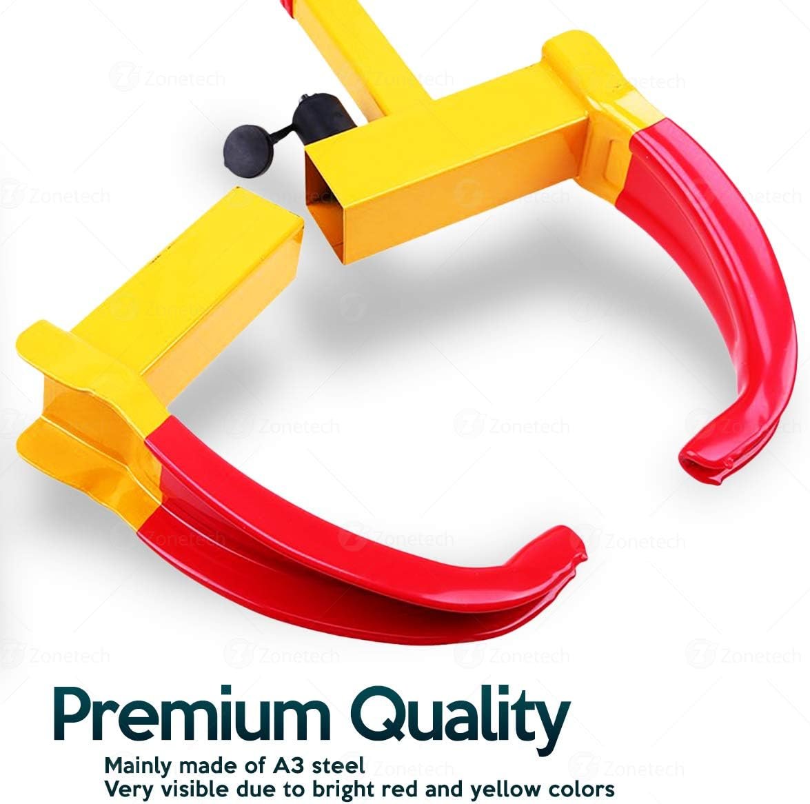ZONE TECH Wheel Lock Security Tire Clamp 2-Pack - Premium Quality Heavy Duty Anti- Theft Protective Vehicle Wheel Lock