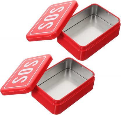 LAPYAPPE Survival Case Metal Small Container Outdoor Tools Organizer Waterproof Emergency Kit