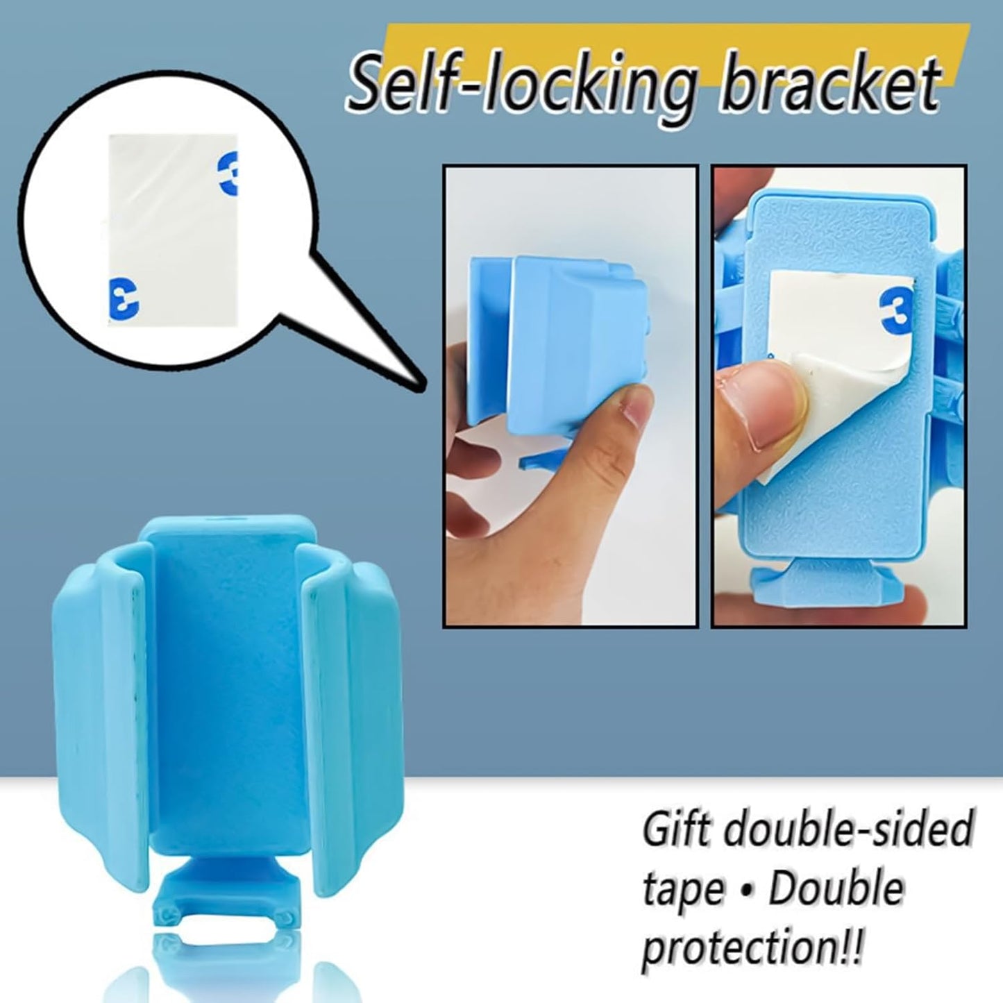 Toothbrush Holder Wall Mounted, Toothbrush Organizer Stand, Multifunctional Adhesive Draining Container for Sink, Makeup Vanity, Rv, Home, Mirror, Counter, 1.97x1.57x2.36 Inches
