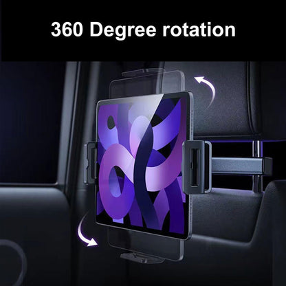 Car Tablet Holder, Car Tablet Holder, Headrest Tablet Holder, Tablet Holder for Car Seat, Provide Comfortable Visual Experience, Suitable for Long Distance Travel, Black