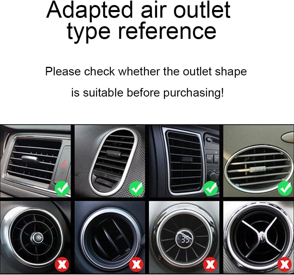 20pcs Car Air Conditioner Decoration Strip for Vent Outlet, 19.5CM Car Vent Trims, Suitable for Most Air Vent Outlet Car Interior Accessories (Red)