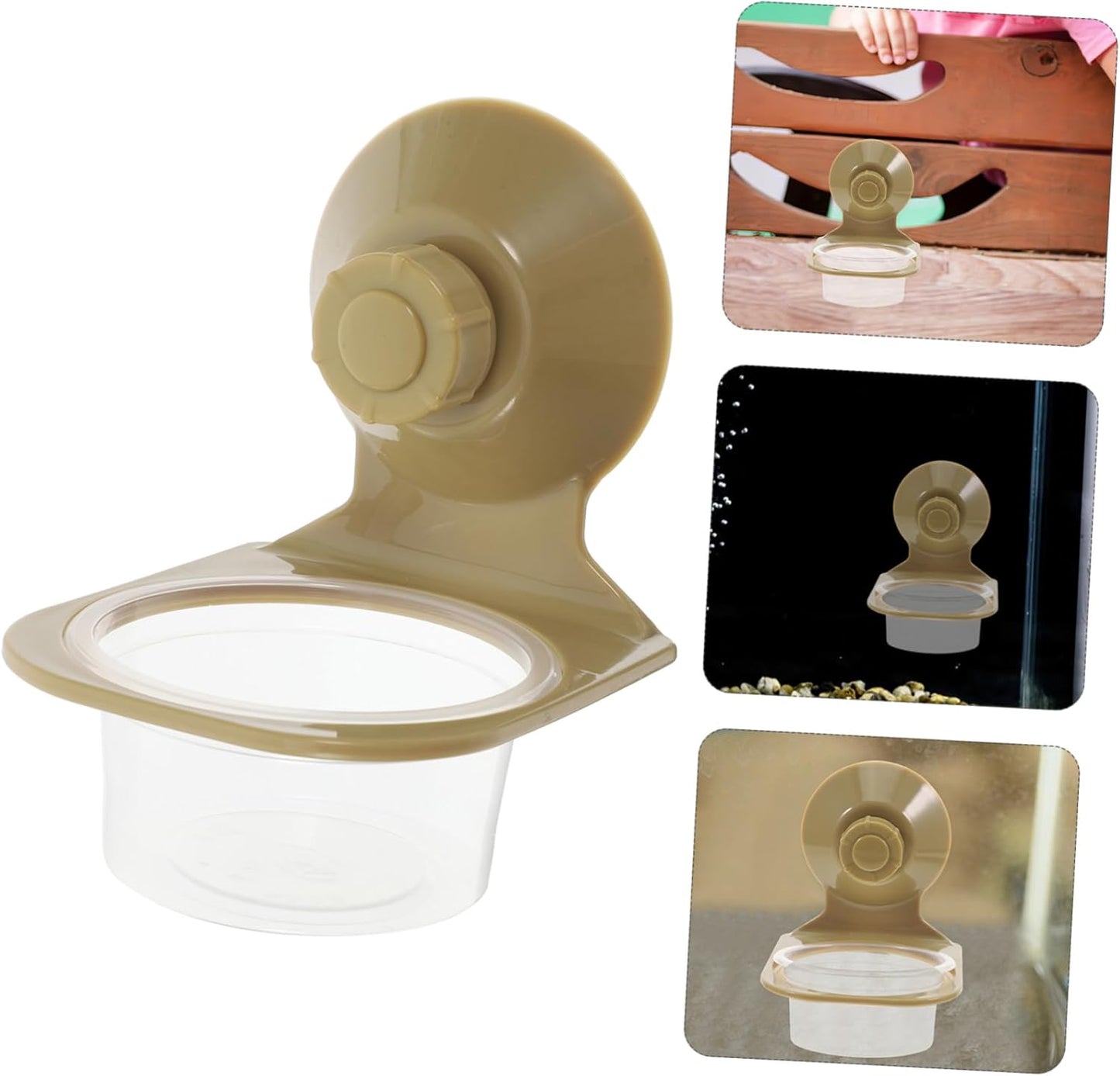 GANAZONO Sturdy Material Reptile Food Bowl Large Capacity for Tortoise Lizard Feeding Watering