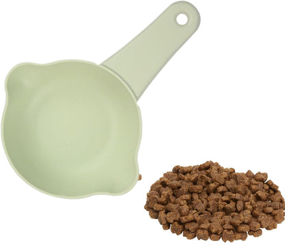 Qkbuza Pet Food Scoop, Adjustable Cute Anti-Spill 1 Cup Scoop, Measuring Cups, Cat Feeding & Watering Supplies For Wet, Grain, Cooking, Kitchen