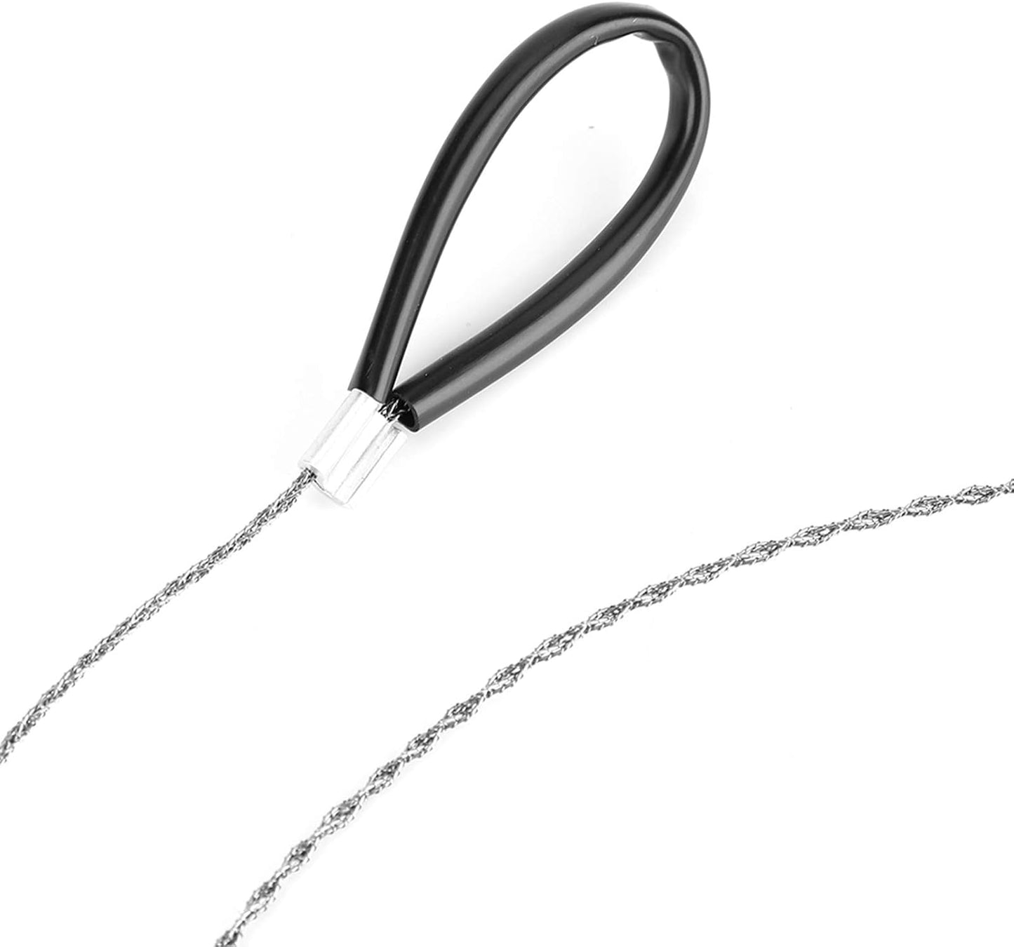 Pocket Chainsaw Wire Saw Emergency Wire 25.6 Inch Portable Hand Chainsaw Outdoor Survival Wire Steel Wire Saw Scroll for Emergency Travel Outdoor Camping Gear Wilderness Survival Chain Saw