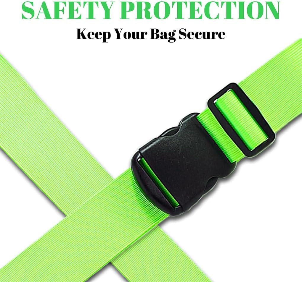 Hi.FANCY 3pcs Straps to Travel Luggage Straps 3pieces Luggage Security Straps Suitcases Straps Luggage Straps Suitcases to 34, Orange, 5cm*200cm