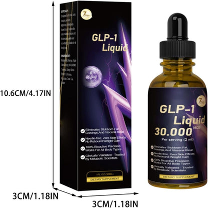 GLP-1 Liquid Drops Advanced Supplement Liquid,Natural Advanced Liquids Drops Body Care Liquid Drop Maximum Strength Overall Wellness Drops Firming Skin Liquids Relief Relaxation Daily Energy Drop (2)