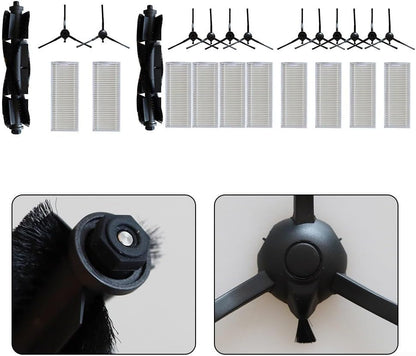 Honseadek Per TCL SWEEVA Cleaning Essentials sostituzione spazzola principale, spazzole laterali e filtri (B)