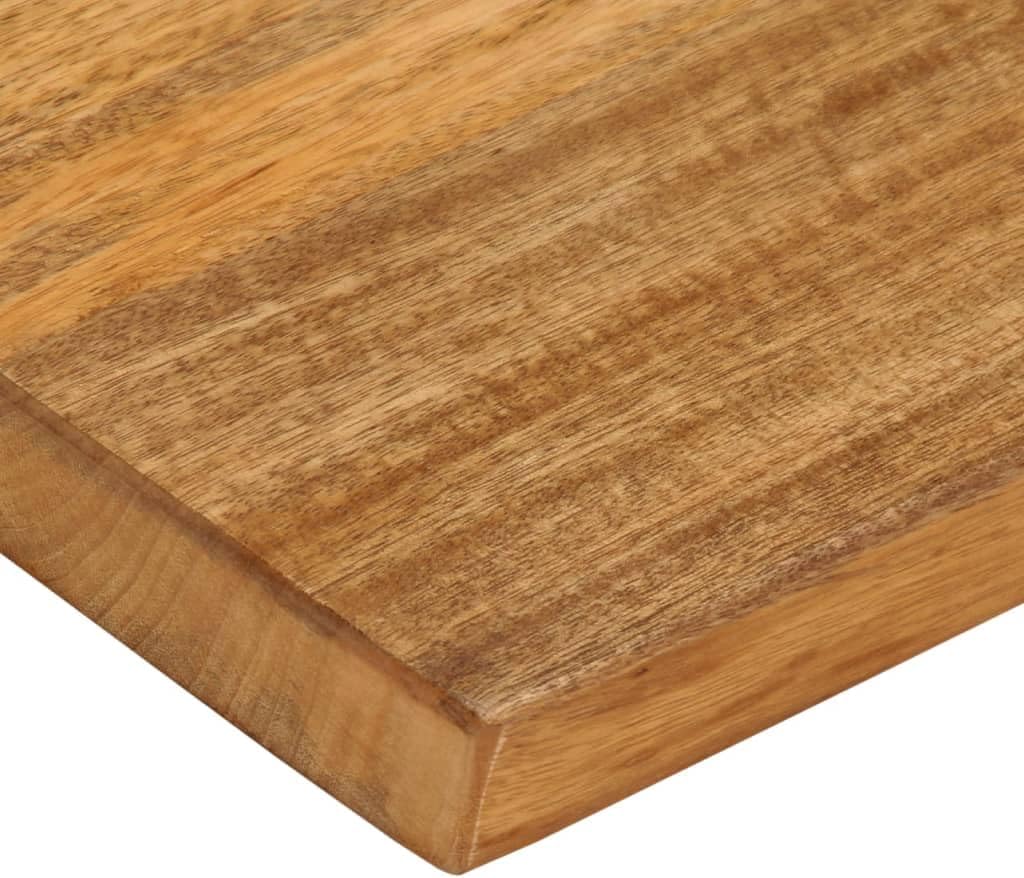 Natural Edge Mango Wood Table Top, 40 x 30 x 2,5 cm, Solid Wood Desk Board, Dining Table Surface, Durable & Stylish Tabletop for Home or Office - 370522