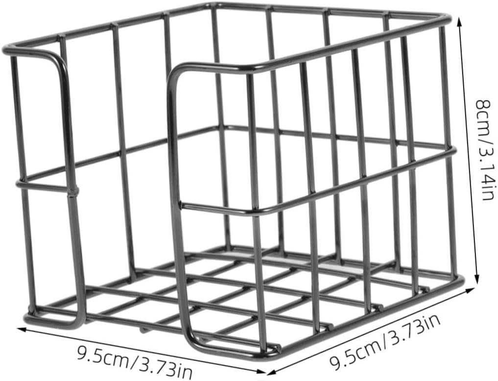 Operitacx Small Notepad Holder for Workspace Organization Elegant Memo Pad Storage Basket Compact Design for and Office Supplies