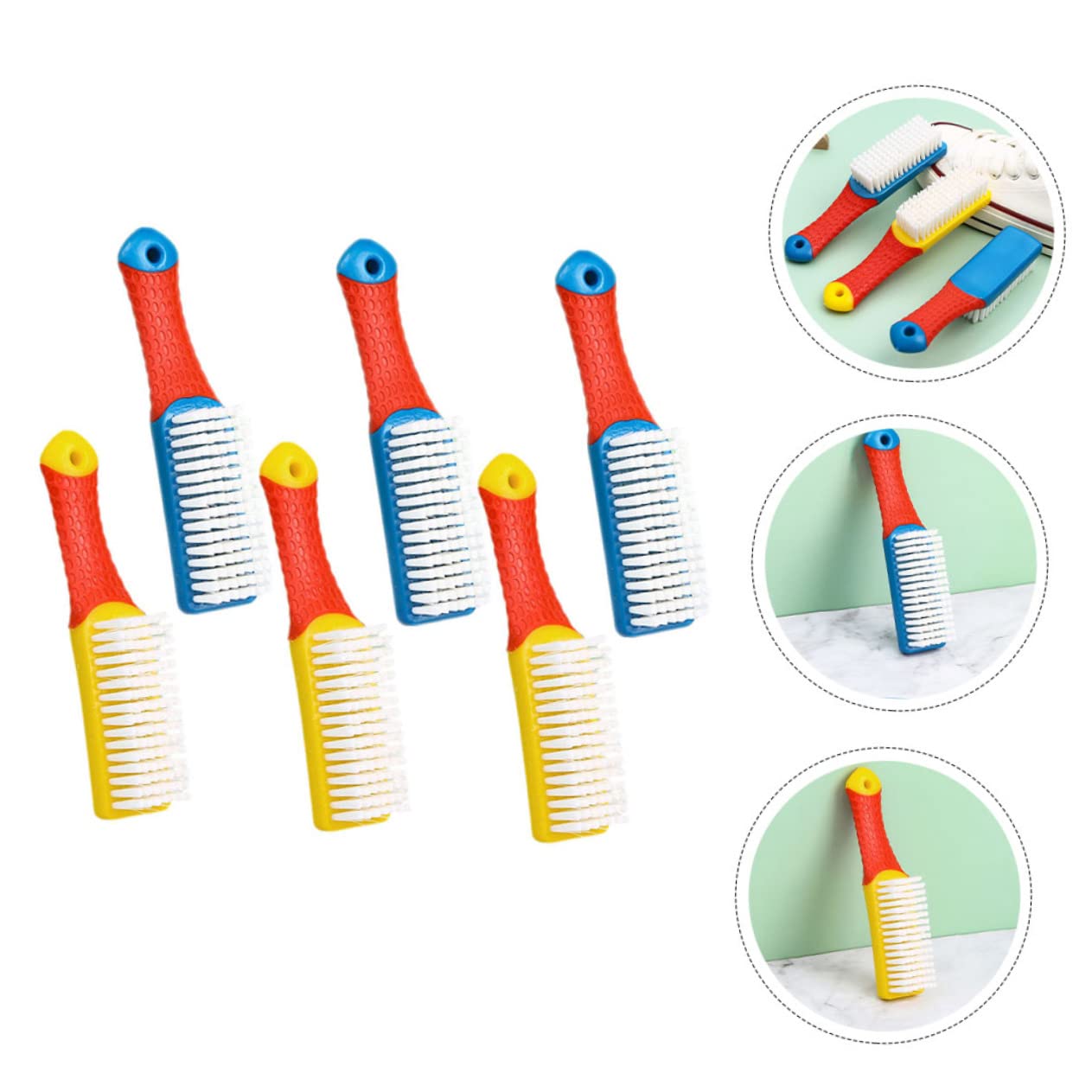 BCOATH Set Di Spazzole Per Scarpe Essential Cleaning Sulies 6 Pezzi Set Di Spazzole Per La Pulizia E La Pulizia Delle Scarpe Per Uso Domestico