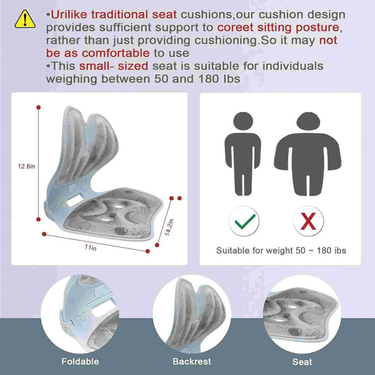 MOMEEMO Lumbar Support Pillow for Office Chair, Ergonomic Back Support for Posture Correction and Back Pain Relief, It is Suitable for use in Office Chairs, desks, beds, and on The Floor