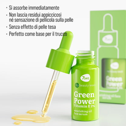 7DAYS - Vitamin E Facial Serum - Nourishing Serum with Avocado Oil and Peptides - Korean Anti-Aging Moisturizing Serum - Anti-Wrinkle Facial Serum for Mature and Dry Skin