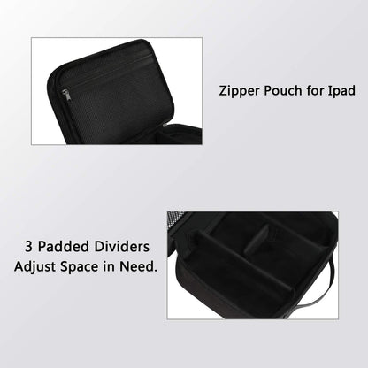 MATEIN Travel Cable Organizer, Waterproof Cable Bag for Travel Accessories, Multifunctional Charger Cable Organizer, Data Cable, Mouse, USB Stick, Mini Tablet, Black