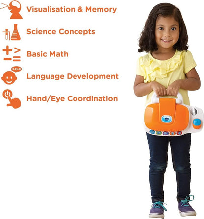 VTech - My Laptop - Educational Laptop Toy for Kids - 155403, White/Orange