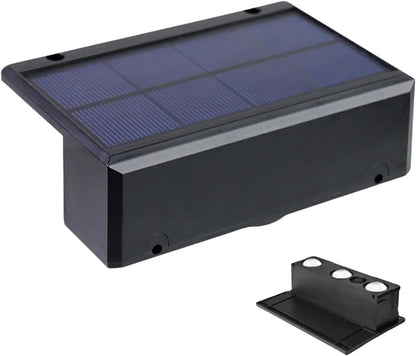 Solar Fence Lights, Waterproof LED Lamp for Stairs, Decorative Automatic Smart Lighting, 4.72x3.35x1.57 inches Ideal for Poolside, Patio, Path, Deck, Backyard, Porch, Garage