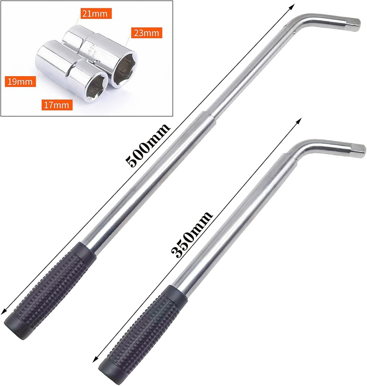 QISF 5PCS Universal Car Jack Emergency Kit, Portable 2Ton/4400LBS Scissor Jack with Lug Wrench and Ratchet Wrench Ideal for Auto SUV Tire Jack Lift Use