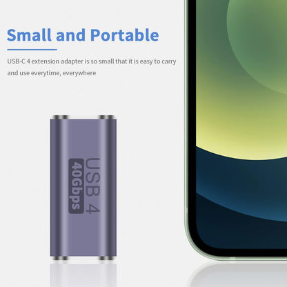 Duttek USB C Coupler 40Gbps,USB C female to female Adapter Supports 8k@60HZ and 100W fast charging,Compatible with Thunderbolt 3/4 and with USB Type C interface devices (USB c female to female)