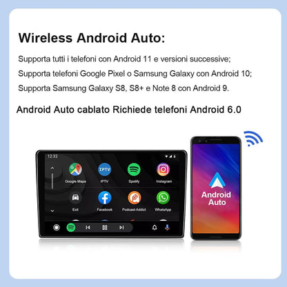 Carlinkit 4.0 Apple CarPlay and Android Auto Wireless Adapter 2 in 1 for CarPlay Wired Car Model Year: 2016-2023, Plug & Play, Support Online Update/Messages/Maps/Music...
