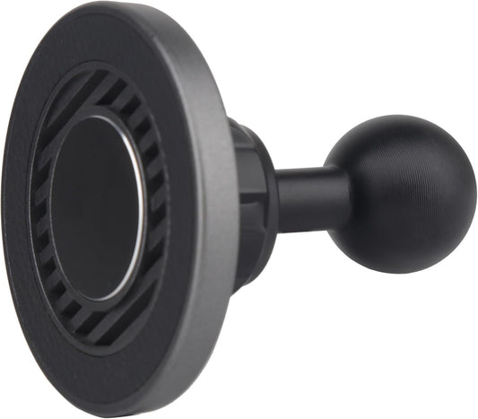 Rigdance Magnetic Car Mount Cell Phone Holder with 1 inch Ball for MagSafe iPhone Smartphones, Compatible with RAM Mounts B Size Double Socket Arm
