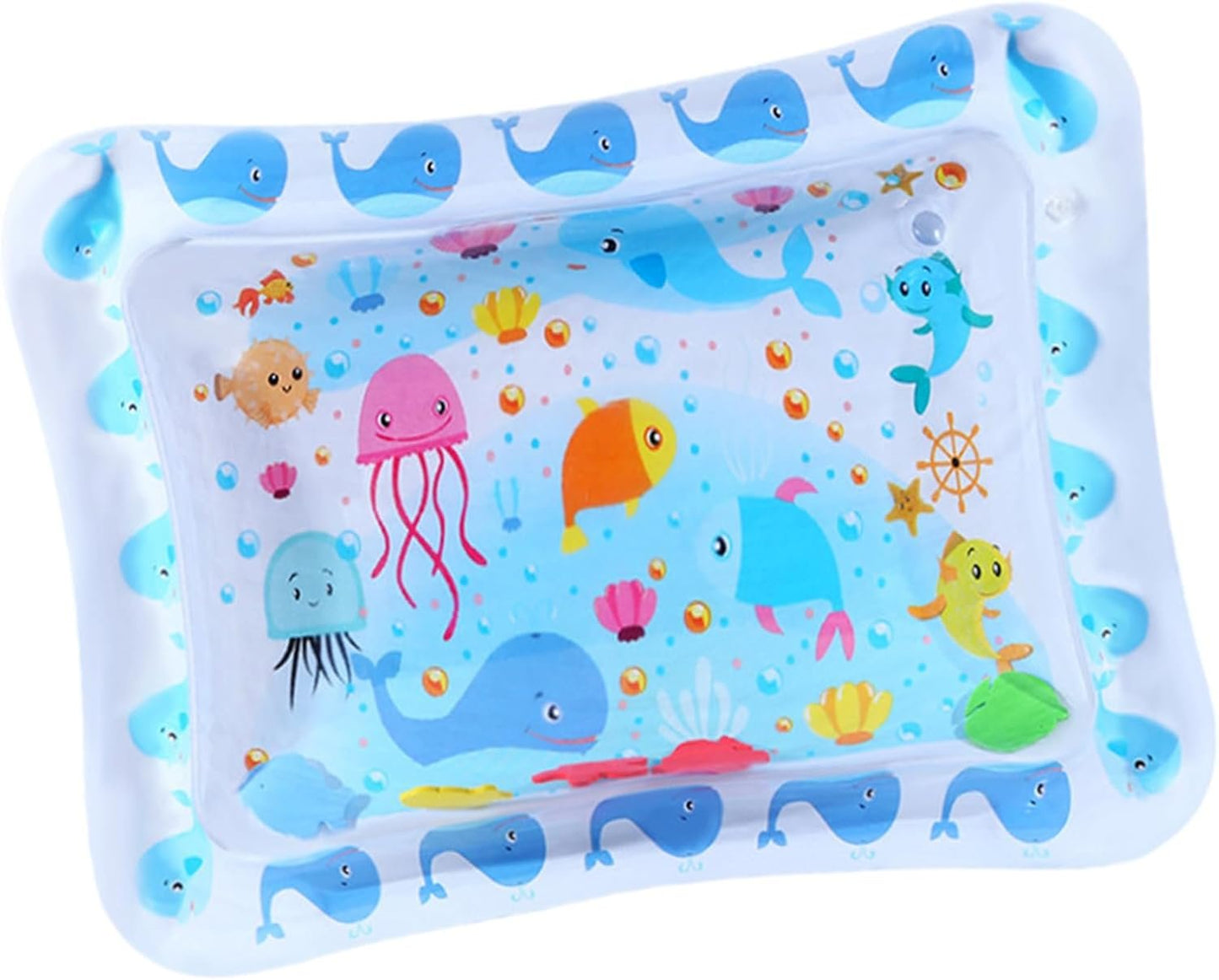 Jubilofex Tappetino Sensoriale Acquatico,Tappetino Pieghevole per Gatti con Effetto Acqua - Accessorio per Animali Domestici Gonfiabile Rinforzato per Casa Interni Esterno Soggiorno Camera da Letto