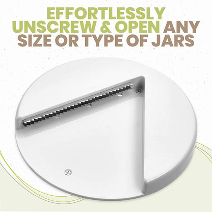 Under Cabinet Jar Opener - Undermount Lid Gripper Tool Easily Grip and Unscrew Multi-Sized Jars, Bottles and Containers - Ideal Kitchen Gadget for Weak Hands and Seniors with Arthritis