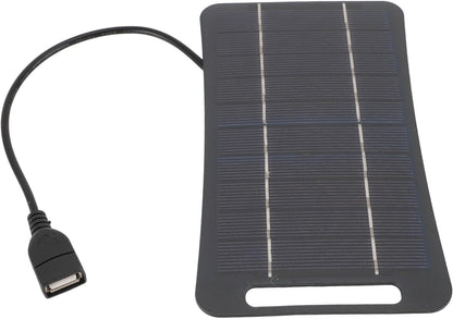 gernie Mini 5V 5W USB Solar Panel Charger for Cell Phone, Small USB Fan, Night Light, Water Pump, High Efficiency Monocrystalline Silicon
