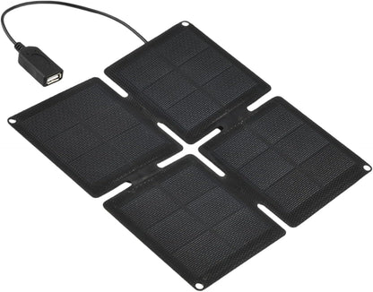 Portable Solar Charger, Foldable Panel Charger, Outdoor Power Source, High-Efficiency Energy Output, Lightweight 200g Design, 7.87x7.87x0.39 inches, Use for Cameras, Phones