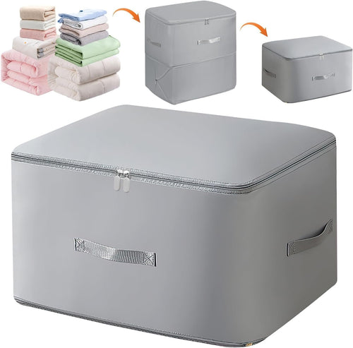 Ultra Space Saving Compression Organizer, Suitcase Packing Cubes, Compression Packing Cubes, Expandable Packing Organizers (XL, Grey)