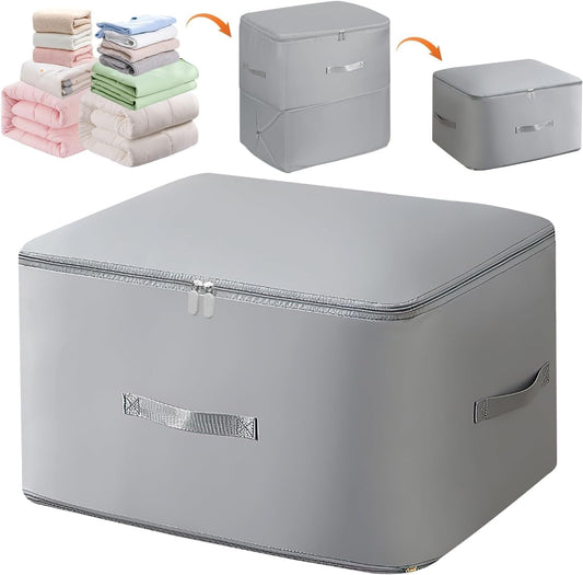 Ultra Space Saving Compression Organizer, Suitcase Packing Cubes, Compression Packing Cubes, Expandable Packing Organizers (XL, Grey)