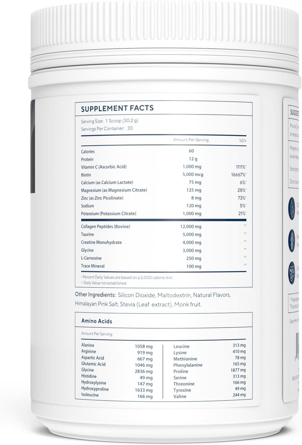 Renue By Science Skin and Body Essentials - Chocolate - 12g Grass-Fed Collagen Peptides, 4g Creatine, BCAAs, Electrolytes, Vitamin C, Zinc - All in One Low Carb Formula Designed to Promote Longevity