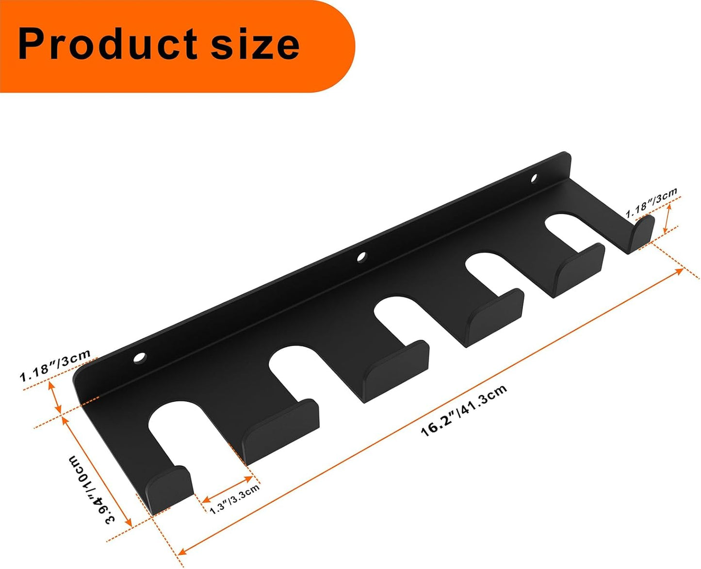 YZZHAJ Vertical Wall Mounted Olympic Barbell Holder, Bar Holder, Barbell Storage Rack, Gym Rack Organizer, Home Gym Accessories Hanger for Home, Garage Gym