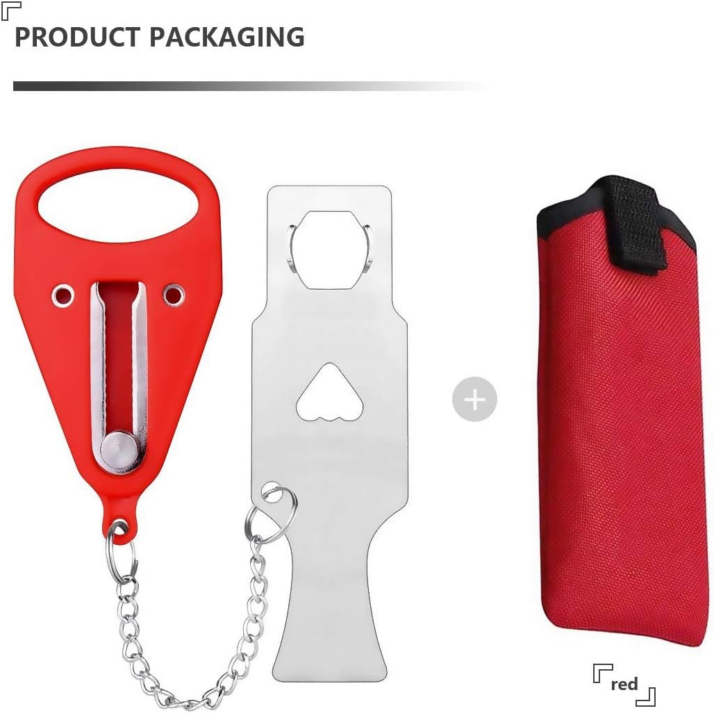 Portable Door Lock for Home and Travel Safety, Travel Lock, Airbnb Lock, Childproof Security Lock, Suitable for Home, Hotel, Living Security Device (Portable Lock 1.0, 1, Count)